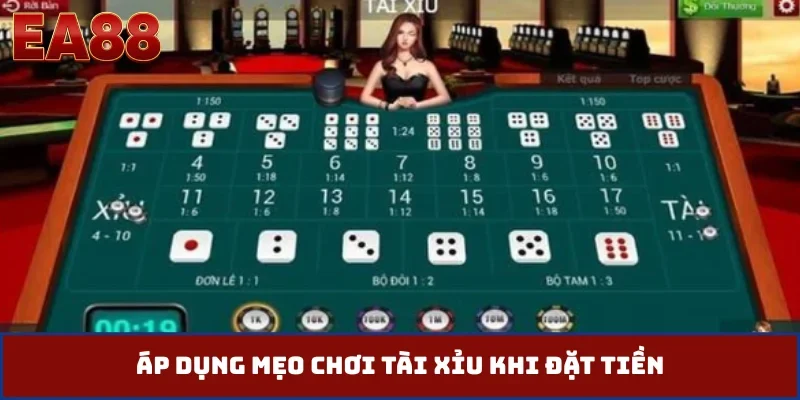 Áp dụng mẹo chơi tài xỉu khi đặt tiền