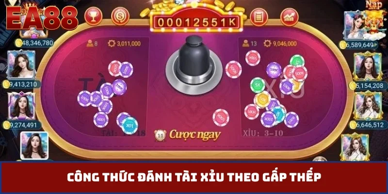Công thức đánh tài xỉu theo gấp thếp