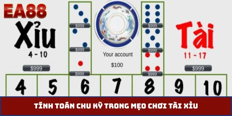 Tính toán chu kỳ trong mẹo chơi tài xỉu